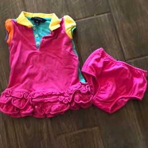 Ralph Lauren Polo dress with bloomers 18m